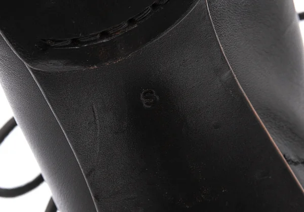 ジュンヤワタナベコムデギャルソンJUNYA WATANABE COMME des GARCONS ボビンターニングヒールショートブーツ 焦げ茶S(23.5位) K-101288_010