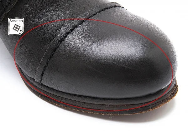 ジュンヤワタナベコムデギャルソンJUNYA WATANABE COMME des GARCONS ボビンターニングヒールショートブーツ 焦げ茶S(23.5位) K-101288_013