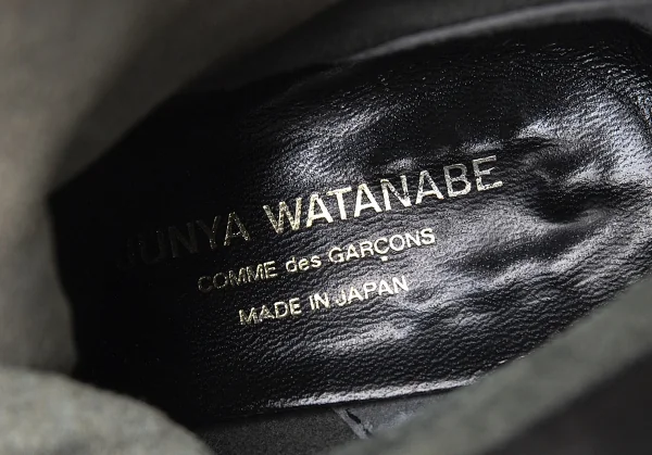 ジュンヤワタナベコムデギャルソンJUNYA WATANABE COMME des GARCONS ボビンターニングヒールショートブーツ 焦げ茶S(23.5位) K-101288_015