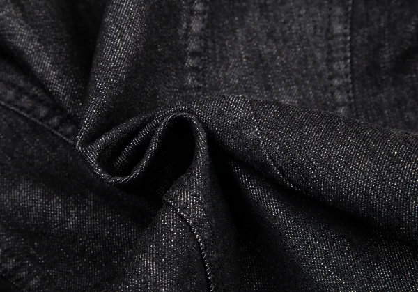 ジーンズポールゴルチエJean's Paul GAULTIER トリム切替デニムナポレオンジャケット 黒グレー42 K-101316_017