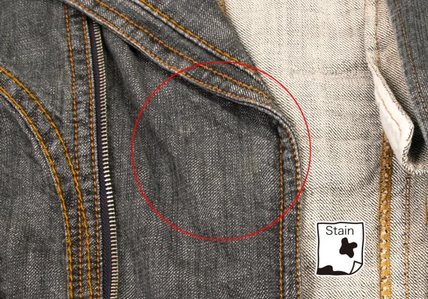 ジャンポールゴルチエJean Paul GAULTIER PARIS ショルダーパッチデニムライダースジャケット グレー50 K-101320_012