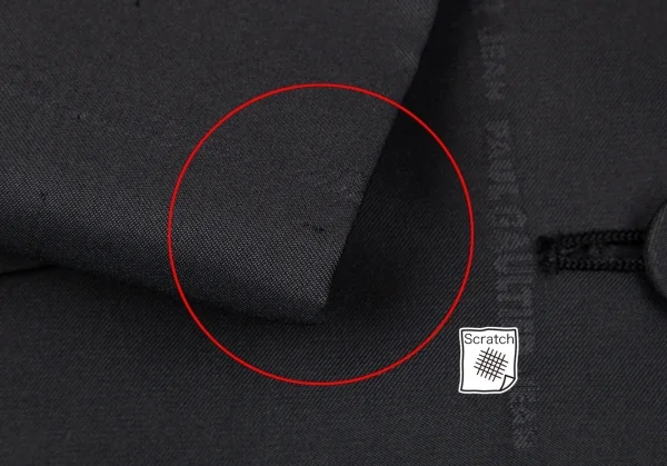 Jean-Paul GAULTIER FEMME Logo Striped Stand Fall Collar Coat K-101328_007