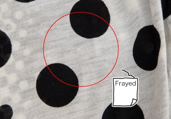 ジャンポールゴルチエ マイユファムJean Paul GAULTIER MAILLE FEMME ドットプリントショルダーギャザーノースリーブシルクチュニック 生成り黒S K-101330_010