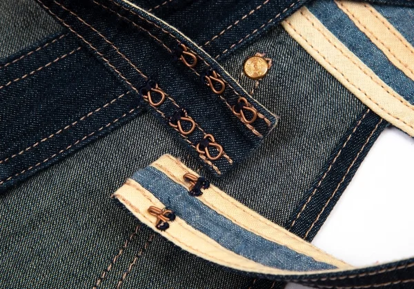 ジャンポールゴルチエ×リーバイスJean Paul GAULTIER×Levi's デニムボンテージジャンパースカート インディゴL K-101333_013