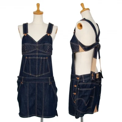 ジャンポールゴルチエ×リーバイスJean Paul GAULTIER×Levi's デニムボンテージジャンパースカート