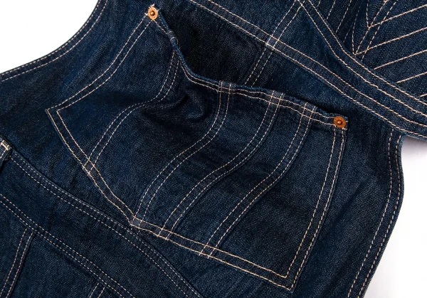 ジャンポールゴルチエ×リーバイスJean Paul GAULTIER×Levi's デニムボンテージジャンパースカート インディゴL K-101333_006