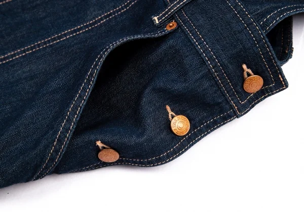 ジャンポールゴルチエ×リーバイスJean Paul GAULTIER×Levi's デニムボンテージジャンパースカート インディゴL K-101333_007