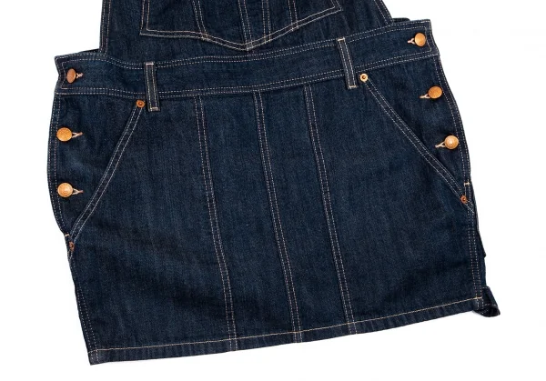 ジャンポールゴルチエ×リーバイスJean Paul GAULTIER×Levi's デニムボンテージジャンパースカート インディゴL K-101333_008