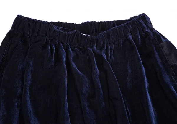 コムコム コムデギャルソンCOMME des GARCONS 製品洗い加工パイルシースルーサルエルショーツ 紺S K-101365_002