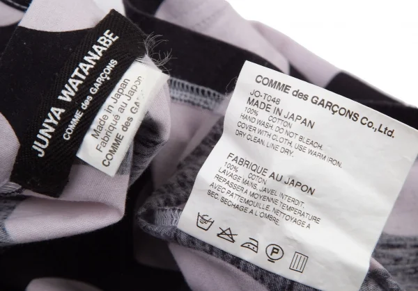 ジュンヤワタナベ コムデギャルソンJUNYA WATANABE COMME des GARCONS コットンドットプリントタンクトップ 黒オフS位 K-101367_011
