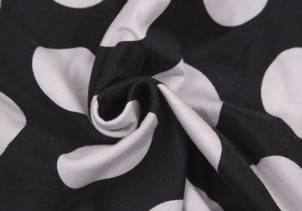 ジュンヤワタナベ コムデギャルソンJUNYA WATANABE COMME des GARCONS コットンドットプリントタンクトップ 黒オフS位 K-101367_009