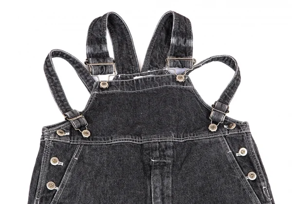 イッセイミヤケISSEY MIYAKE I.S. デニムオーバーオール 黒9 K-101374_002