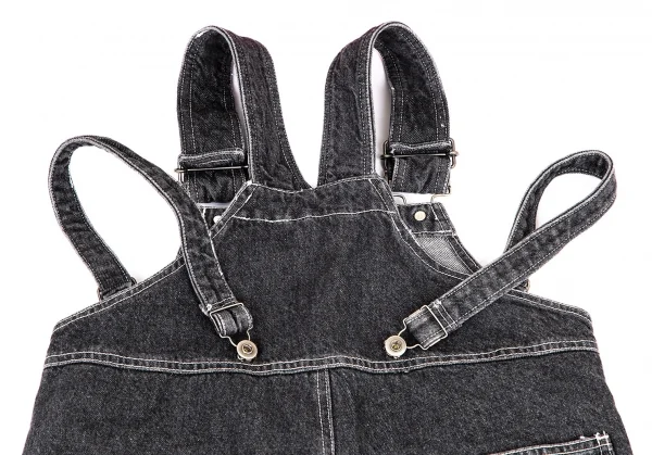 イッセイミヤケISSEY MIYAKE I.S. デニムオーバーオール 黒9 K-101374_009