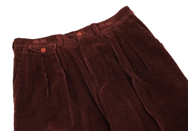 ケンゾーKENZO コーデュロイタックパンツ 赤茶3 K-101394_002