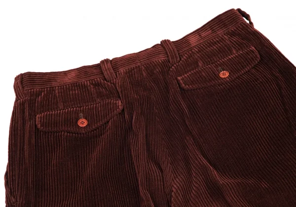 ケンゾーKENZO コーデュロイタックパンツ 赤茶3 K-101394_009