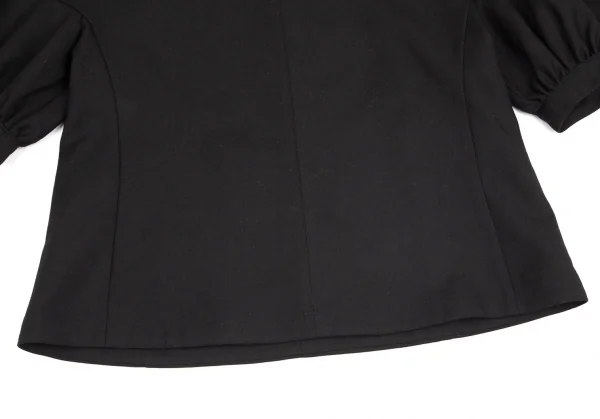 トリココムデギャルソンtricot COMME des GARCONSウールギャバボリュームアームバックジップトップス 黒M K-101404_006