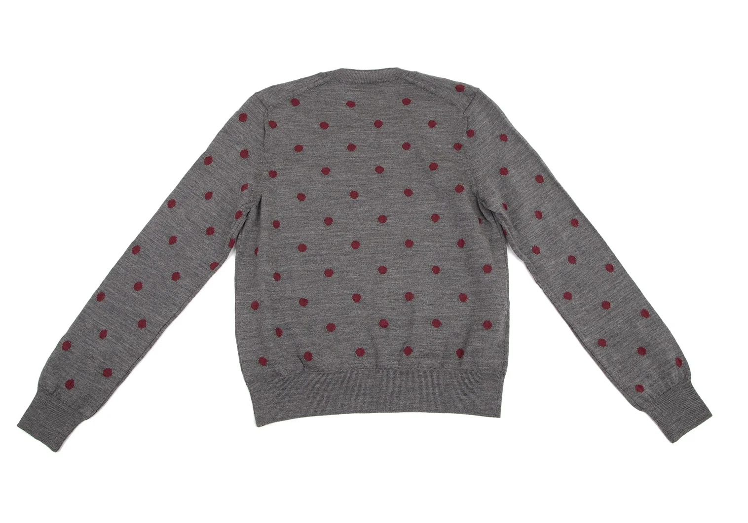COMME des GARCONS GIRL Polka Dot Wool Knit Sweater Grey M (K