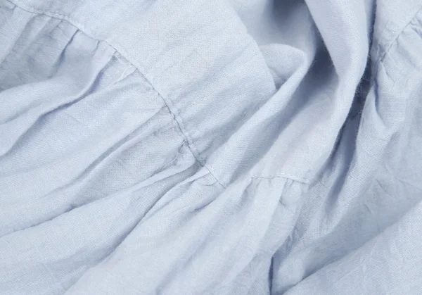 マドモアゼルノンノンMademoiselle NON NON NON NO ウォッシュドコットン切替フレアロングスカート 水色M位 K-101422_012