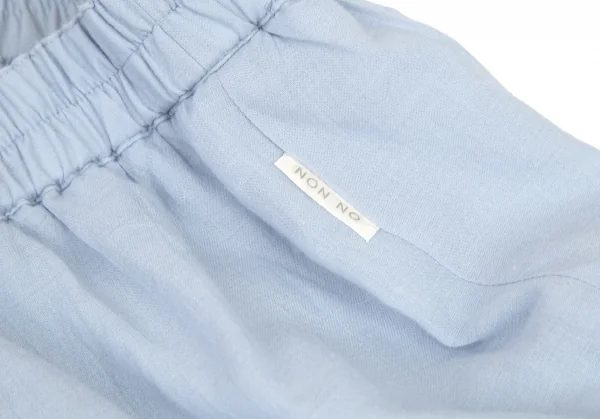 マドモアゼルノンノンMademoiselle NON NON NON NO ウォッシュドコットン切替フレアロングスカート 水色M位 K-101422_004