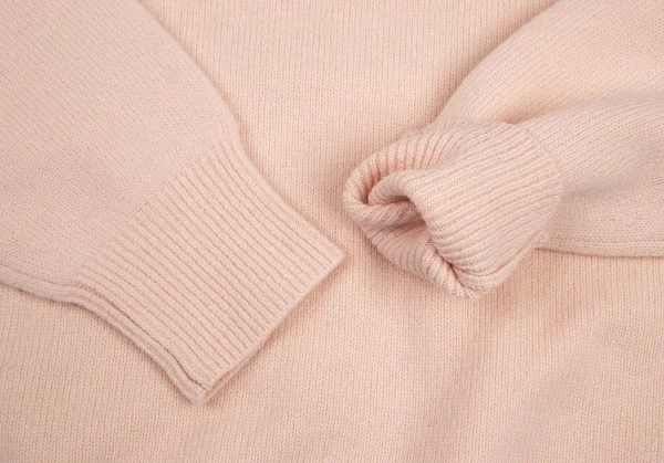 マドモアゼルノンノンMademoiselle NON NON ワンポイント刺繍タートルネックニットセーター 薄ピンクM位 K-101434_007