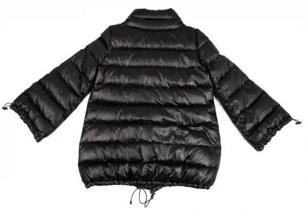 エムフィル バーニーズニューヨークM.FIL BARNEYS NEWYORK スタンドカラーダウンハーフコート 黒36 K-101455_011