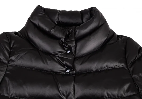 エムフィル バーニーズニューヨークM.FIL BARNEYS NEWYORK スタンドカラーダウンハーフコート 黒36 K-101455_003