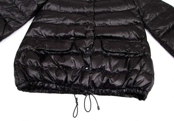エムフィル バーニーズニューヨークM.FIL BARNEYS NEWYORK スタンドカラーダウンハーフコート 黒36 K-101455_008