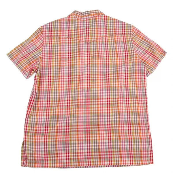 マドモアゼルノンノンMademoiselle NON NON チェックウエスタンヨークプルオーバー半袖シャツ マルチL K-101499_011