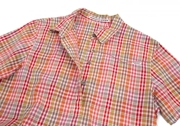 マドモアゼルノンノンMademoiselle NON NON チェックウエスタンヨークプルオーバー半袖シャツ マルチL K-101499_006