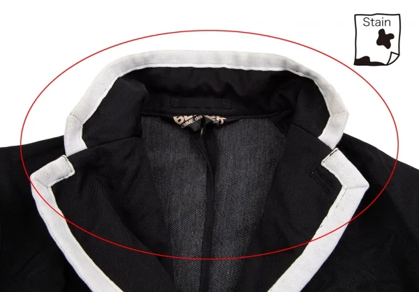 ブラックコムデギャルソンBLACK COMME des GARCONS染色シワ加工