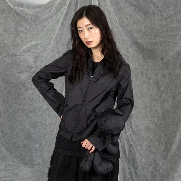BLACK COMME des GARCONS Nylon Teddy Bear Jacket K-101517_017