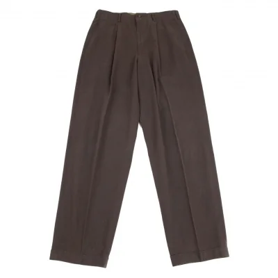 コムデギャルソン オムCOMME des GARCONS HOMME コットンタック裾ダブルパンツ