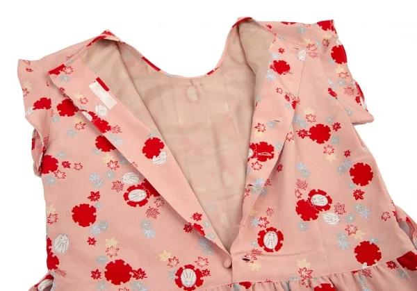 PINK HOUSE Japanese pattern Printed Ribbon Dress K-101559_017