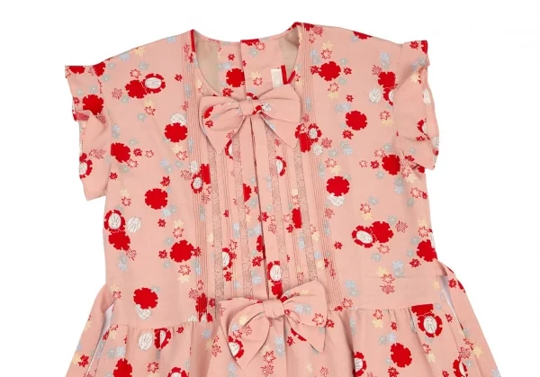 PINK HOUSE Japanese pattern Printed Ribbon Dress K-101559_003