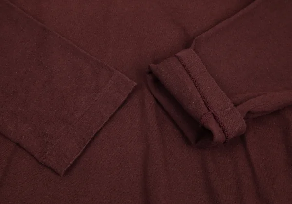 ローブドシャンブル コムデギャルソンrobe de chambre COMME des GARCONS コットンセーラーカラーカットソー 赤茶M位 K-101564_006