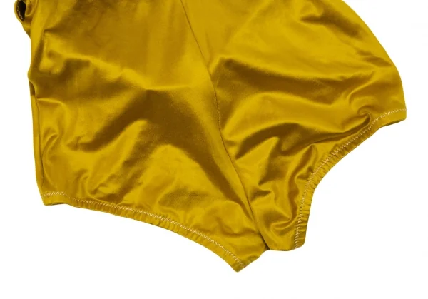 ジャンポールゴルチエJean Paul GAULTIER ベルト付きストレッチレオタードスイムウェア マスタード9(M) K-101589_013