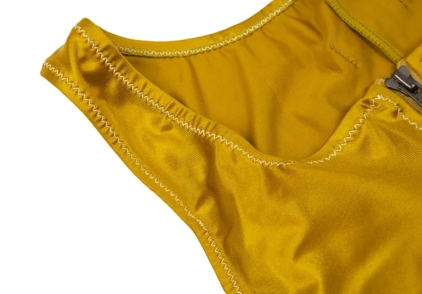 ジャンポールゴルチエJean Paul GAULTIER ベルト付きストレッチレオタードスイムウェア マスタード9(M) K-101589_004