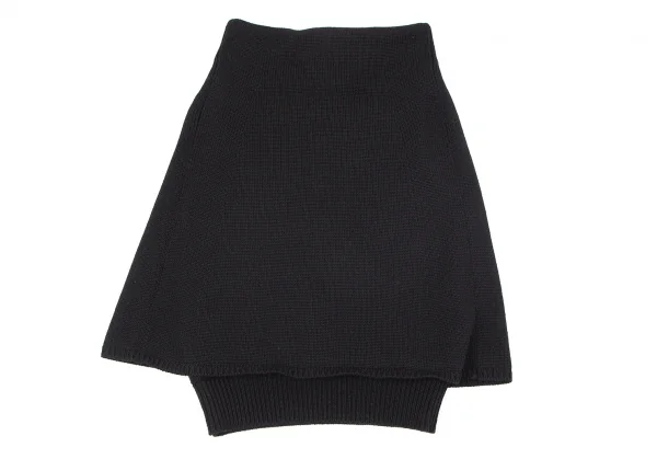 ジュンヤワタナベ コムデギャルソンJUNYA WATANABE COMME des GARCONS 折返しケープデザインニットトップス 黒M位 K-101591_012