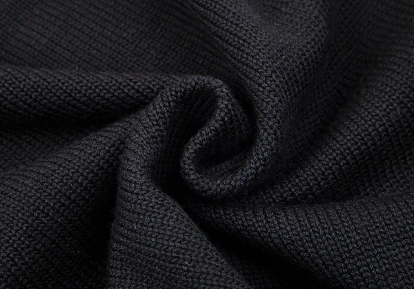 ジュンヤワタナベ コムデギャルソンJUNYA WATANABE COMME des GARCONS 折返しケープデザインニットトップス 黒M位 K-101591_013