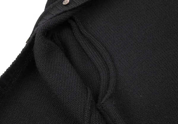 ジュンヤワタナベ コムデギャルソンJUNYA WATANABE COMME des GARCONS 折返しケープデザインニットトップス 黒M位 K-101591_009