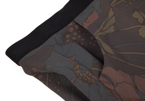 カミングスーンCOMING SOON フラワープリントAラインスカート 茶他42 K-101594_004