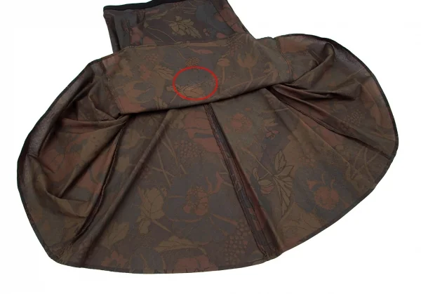 カミングスーンCOMING SOON フラワープリントAラインスカート 茶他42 K-101594_006