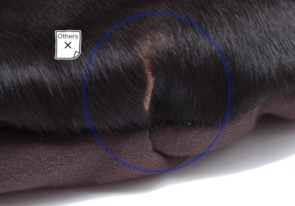 ワイズ×マンダリーナ Y’s×MANDARINA ハラコ切替スウェット地ショルダーバッグ 茶 K-101601_010