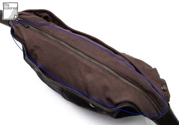 ワイズ×マンダリーナ Y’s×MANDARINA ハラコ切替スウェット地ショルダーバッグ 茶 K-101601_013