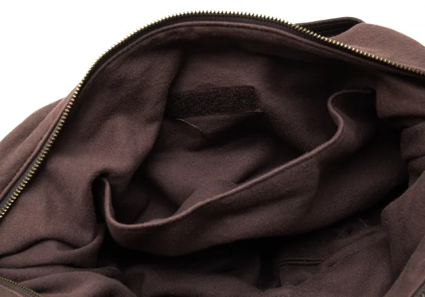 ワイズ×マンダリーナ Y’s×MANDARINA ハラコ切替スウェット地ショルダーバッグ 茶 K-101601_016