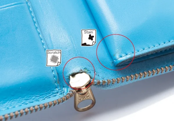 コムデギャルソンCOMME des GARCONS フラワーサークルエンボスラウンジップウォレット 水色 K-101602_010