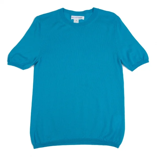COMME des GARCONS SHIRT Short Sleeves Knit Sweater Sky blue M K-101664_001