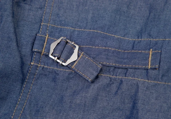 ジュンヤワタナベマン コムデギャルソンJUNYA WATANABE MAN COMME des GARCONS異素材切替エルボーパッチシャンブレージャケット インディゴM K-101668_015