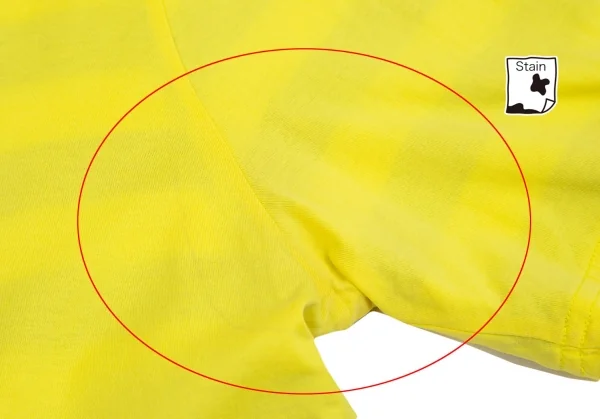 ワイスリーY-3 ポケットロゴリバーシブルボーダーTシャツ オフグレー黄色S K-101669_004