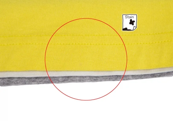 ワイスリーY-3 ポケットロゴリバーシブルボーダーTシャツ オフグレー黄色S K-101669_005